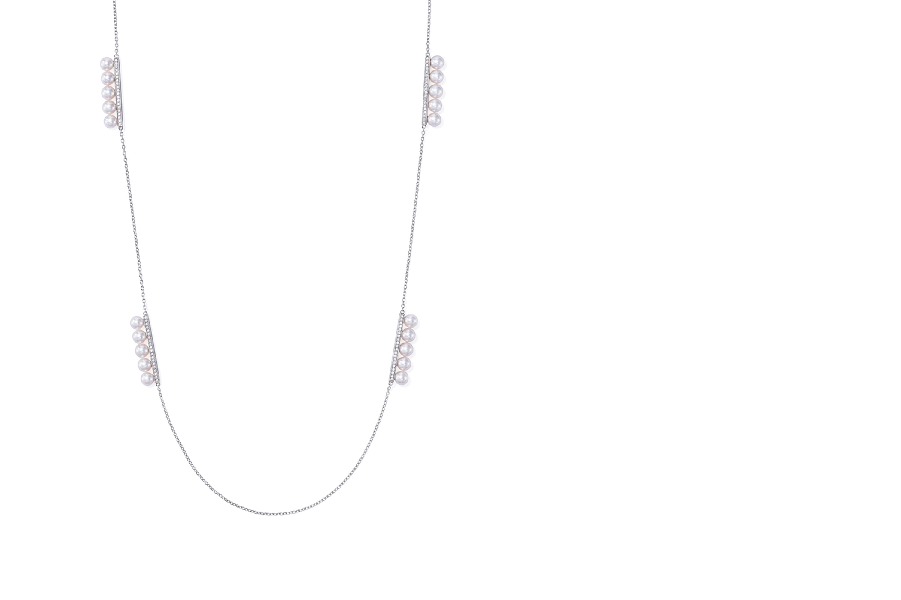 balance diamonds pave Necklace