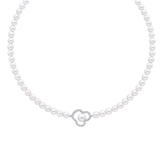 chants signature diamonds pave Necklace
