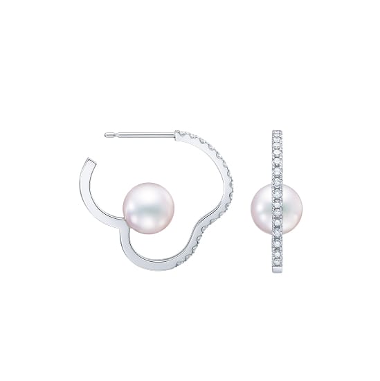 chants signature diamonds pave Earrings