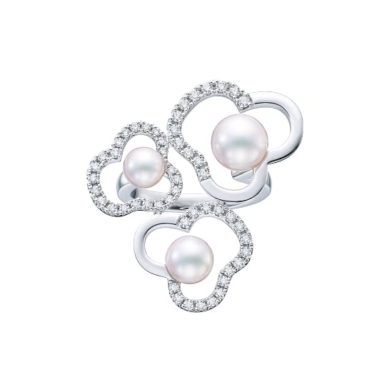 chants diamonds pave Ring