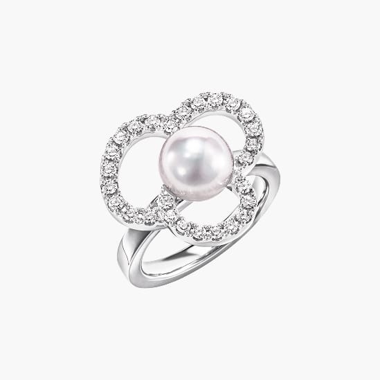 chants signature <br>diamonds pave Ring