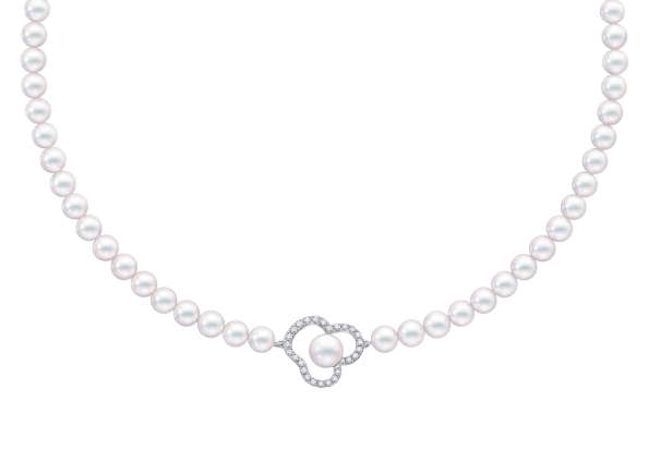 chants signature diamonds pave Necklace