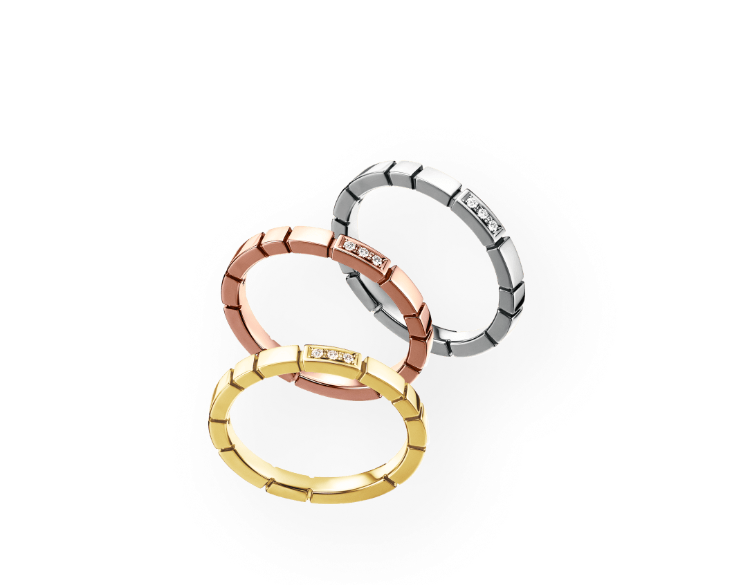 PIANO 3 Stones 20 Ring