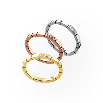 PIANO 3 Stones 20 Ring