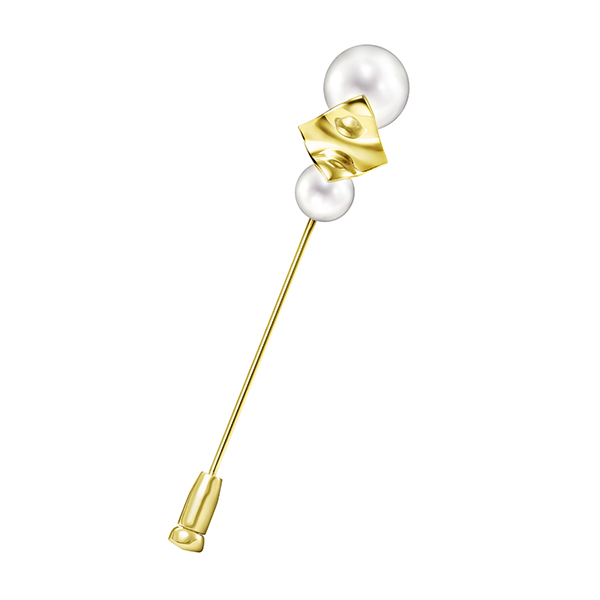 スクエアリーフ ブローチ BC-4453-18KYG|ブローチ/SQUARE LEAF