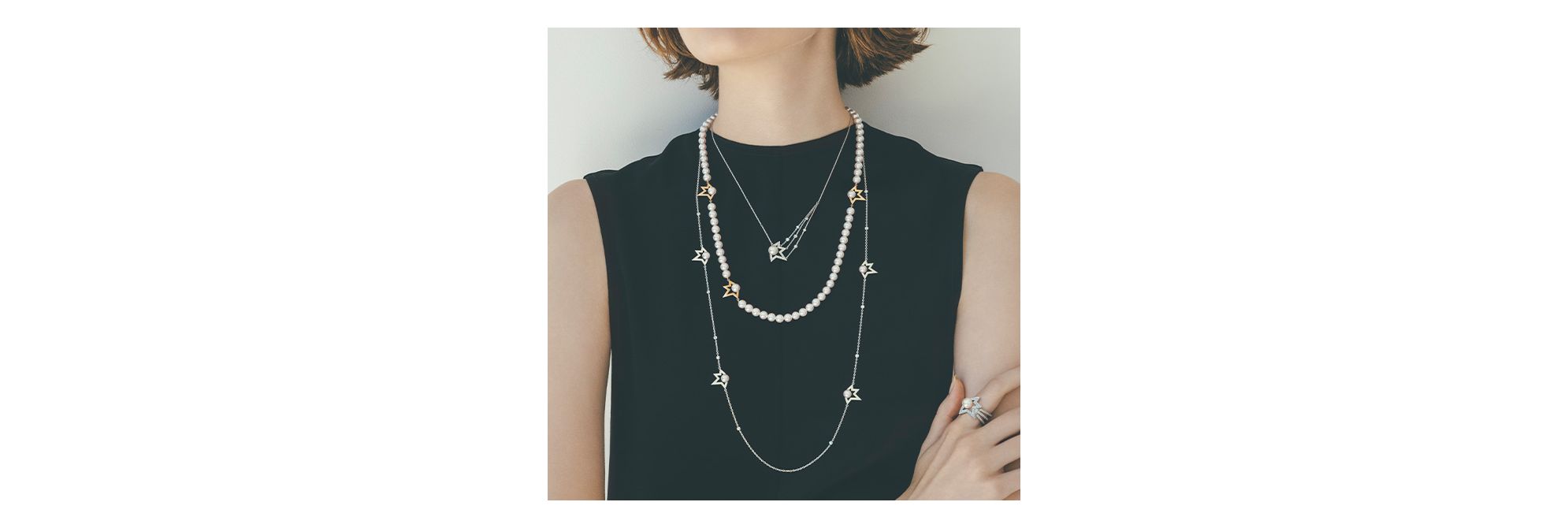 コメット プラス ネックレス P-17082-18KWG|ジュエリー/ネックレス/COLLECTION LINE/comet  plus|TASAKI（タサキ）公式サイト