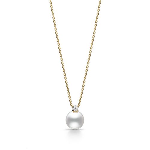 Akoya Pearl Pendant — P-16379-18KYG