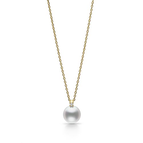Akoya Pearl Pendant — P-16380-18KYG