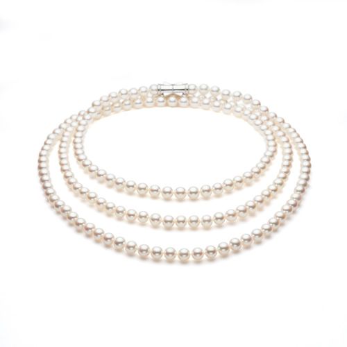 Akoya Pearl Necklace — UR-V120C-SIL-070