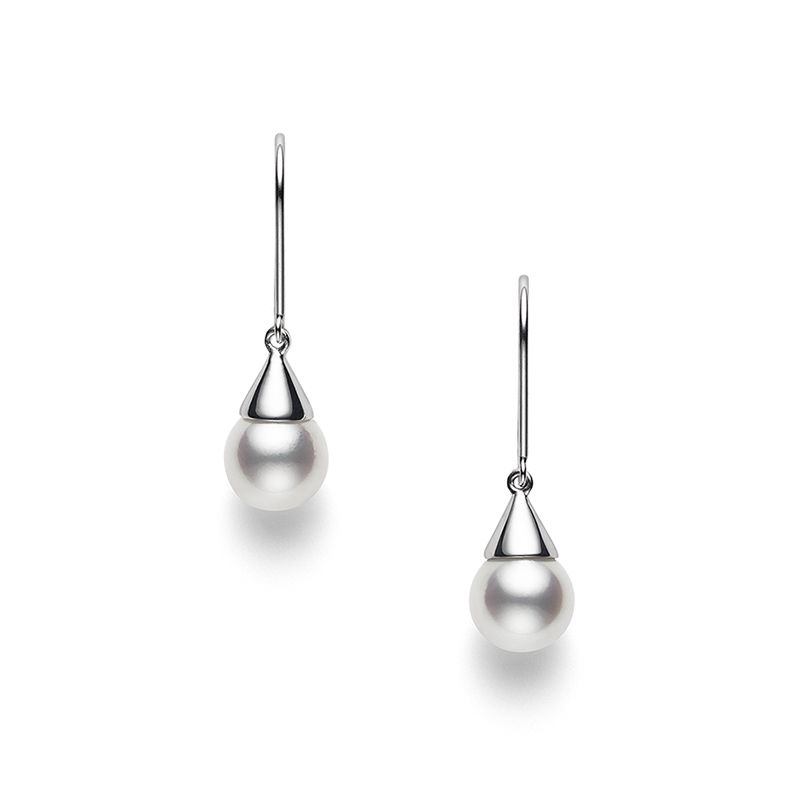 Akoya Pearl Earrings — E-4014-18KWG