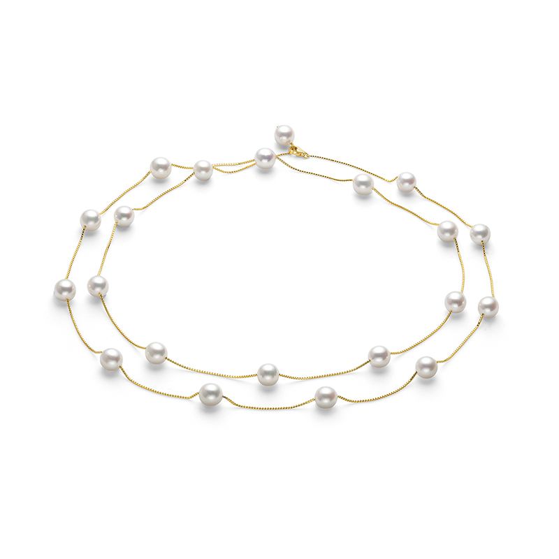 Akoya Pearl Necklace — CHP-0133-18KYG