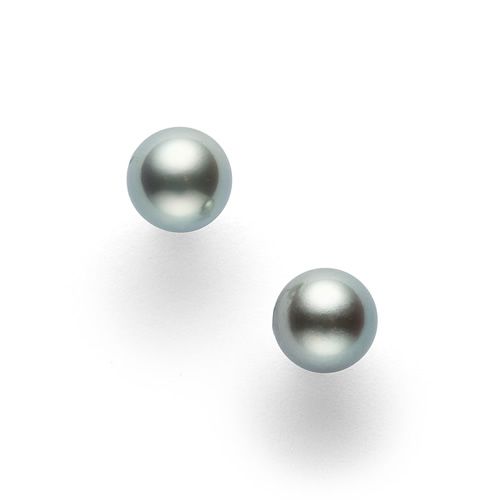 Akoya Pearl Earrings — E-P750B-18KWG