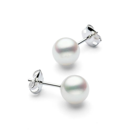 Akoya Pearl Earrings — E-P800-18KWG