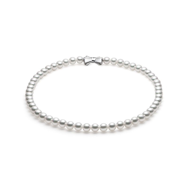 Akoya Pearl Necklace — UR-070B-SIL