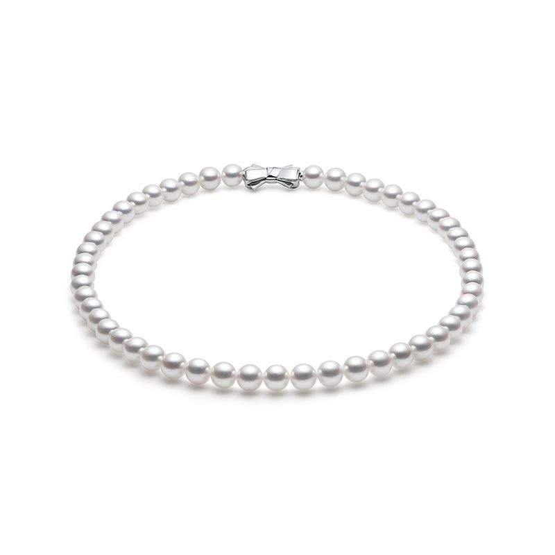 Akoya Pearl Necklace — UR-080B-SIL