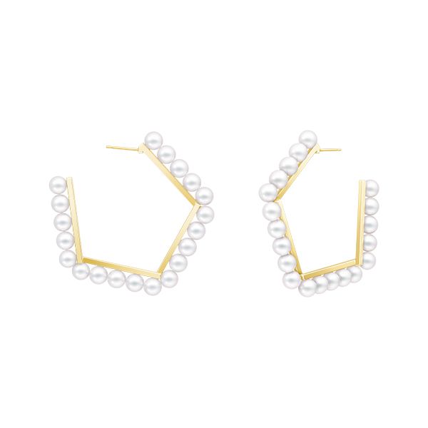 balance arm Earrings — E-4451-18KYG