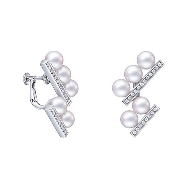 balance step neo diamonds pave Earrings — E-4513-18KWG-UC