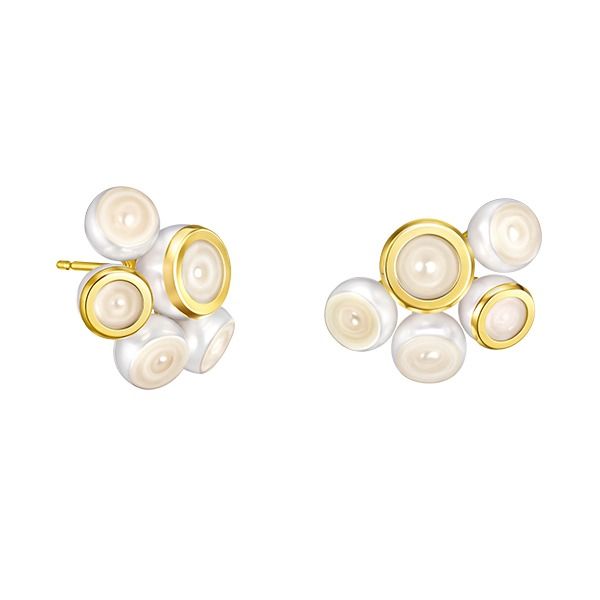 SLICED BEZEL Earrings — EC-4448-18KYG