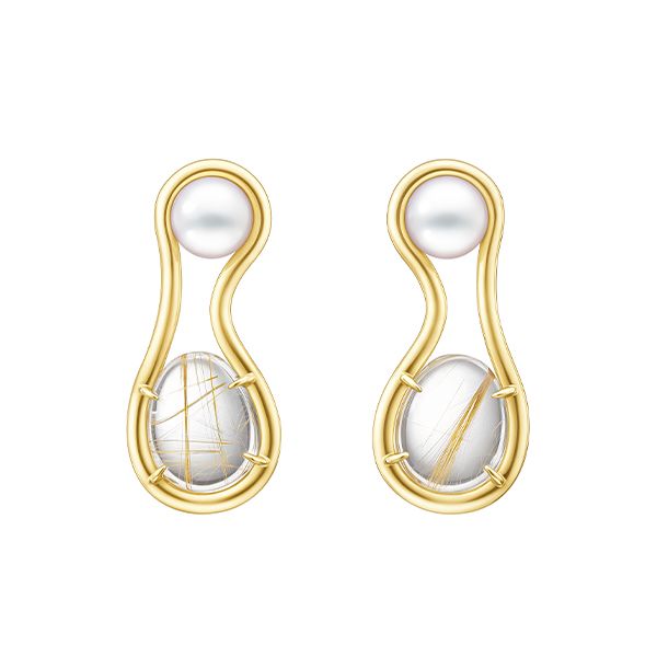 FLUID Earrings — EI-4459-18KYG