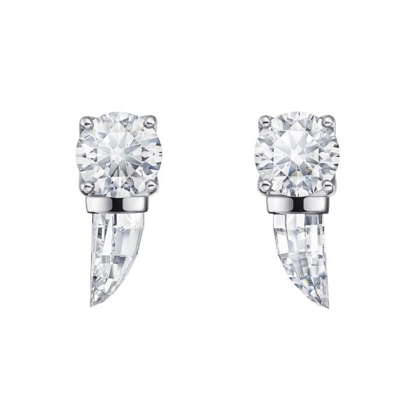 danger fang diamonds Earrings — EID-4518-18KWG