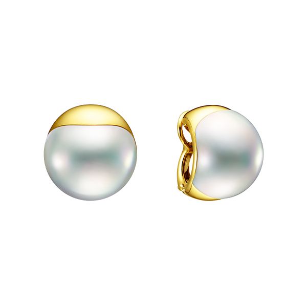liquid sculpture Earrings — EMP-4487-18KYG-UC