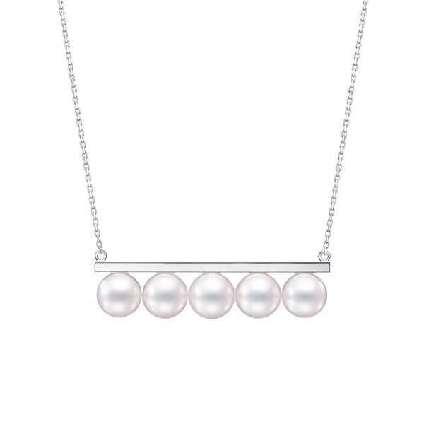 balance signature Necklace — P-15884-18KWG