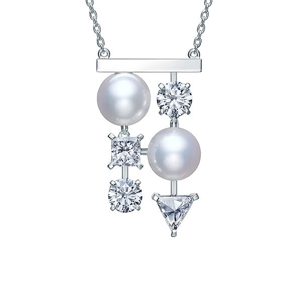 balance diamonds premier Necklace — P-16483-18KWG