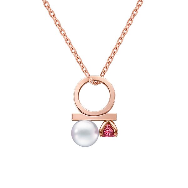 "petit" balance class charm garnet Pendant — P-16961-18KSG
