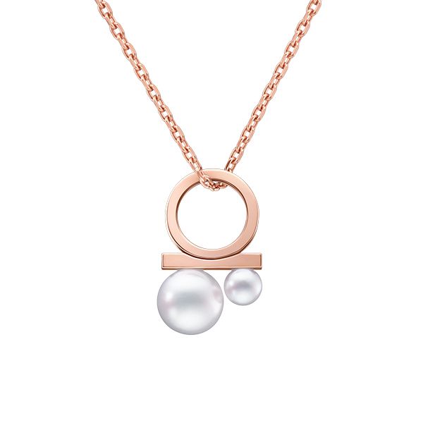 "petit" balance class charm pearls Pendant — P-16966-18KSG