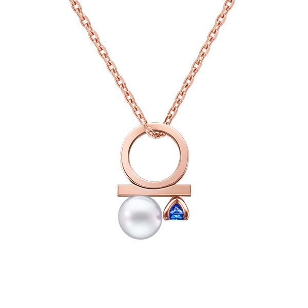 "petit" balance class charm sapphire Pendant — P-16969-18KSG