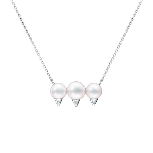 danger neo diamonds pave Necklace — P-17149-18KWG