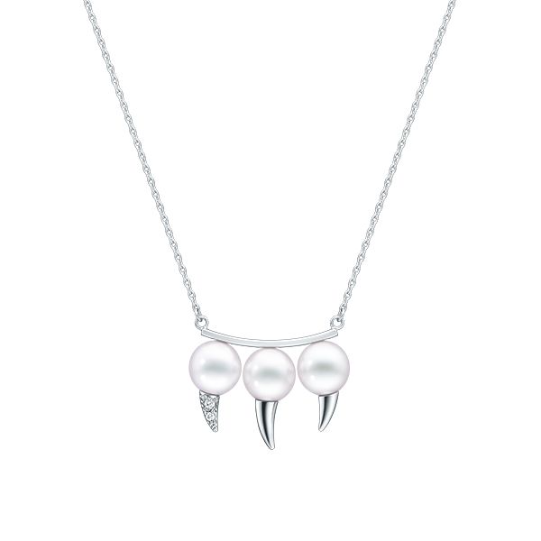 danger fang Necklace — P-17202-18KWG