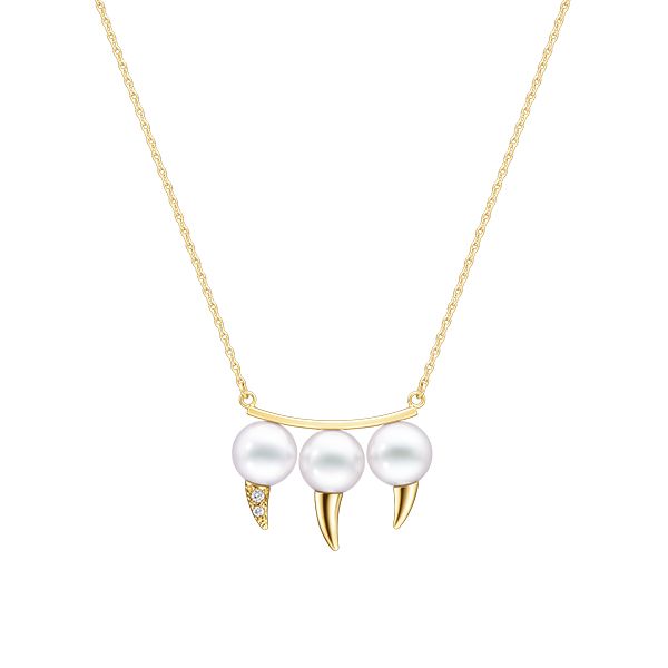 danger fang Necklace — P-17202-18KYG