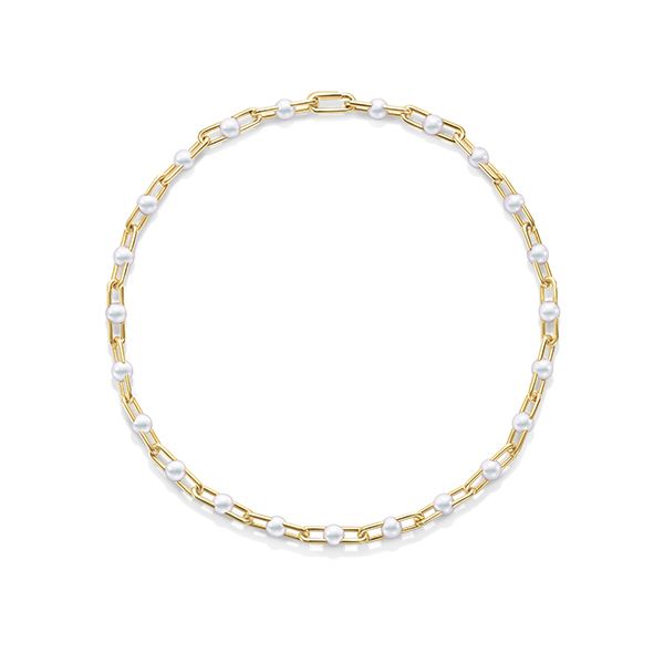 fine links Necklace — P-17271-18KYG