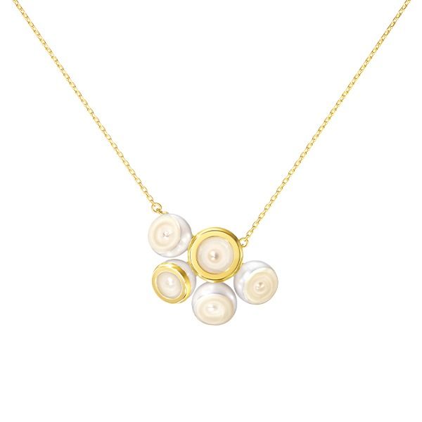 SLICED BEZEL Necklace — PC-17225-18KYG