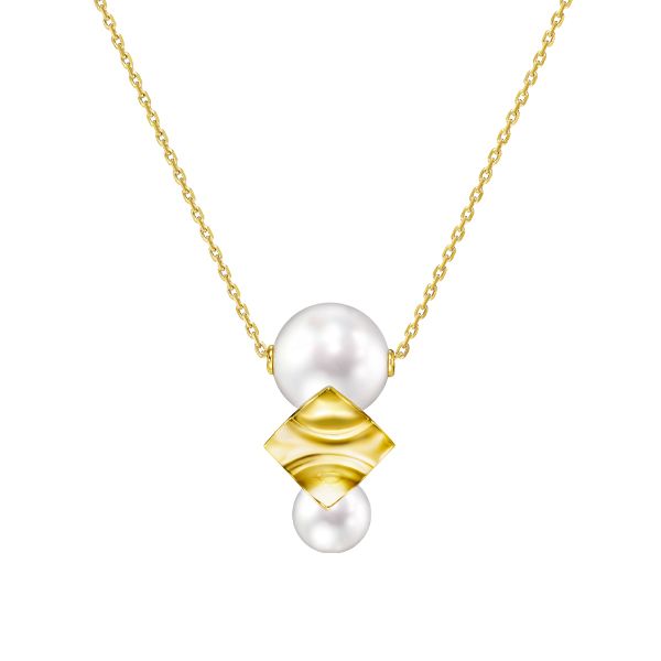 SQUARE LEAF Pendant — PC-17287-18KYG