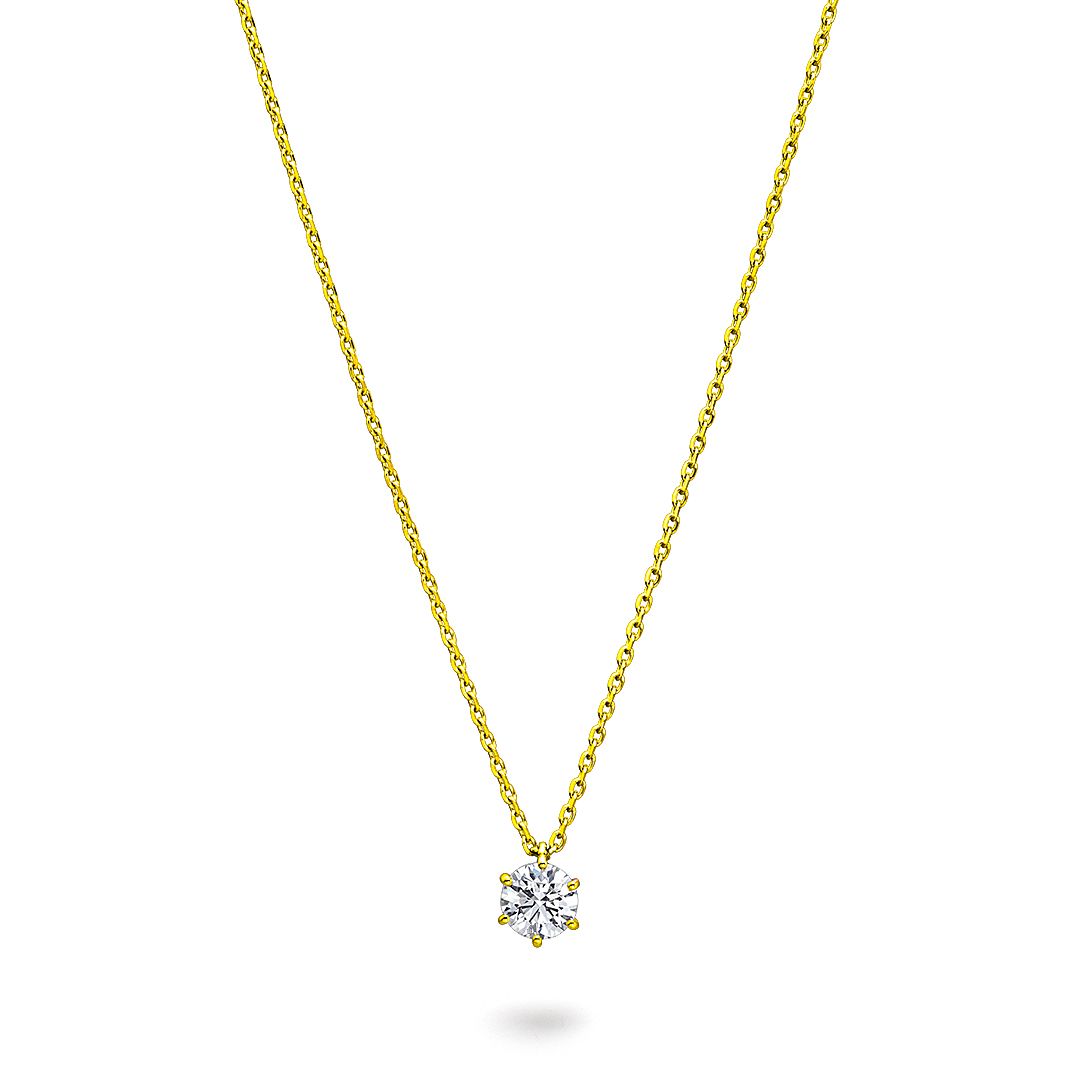 Diamond Pendant — PID-15147-5-18KYG