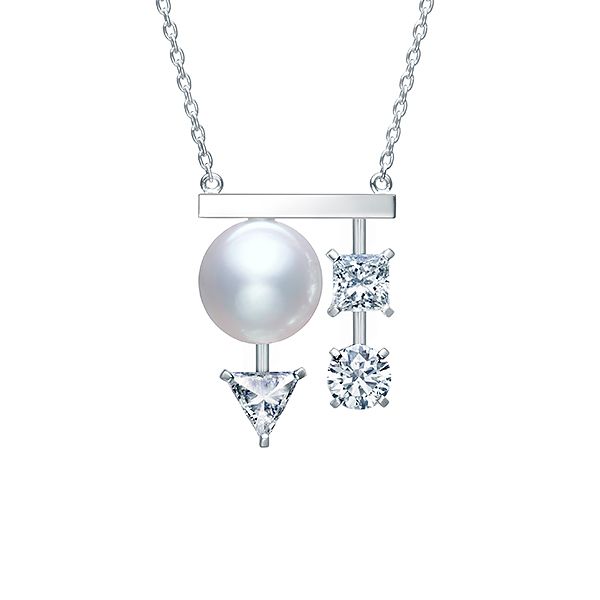 balance diamonds premier Necklace — PN-16482-18KWG