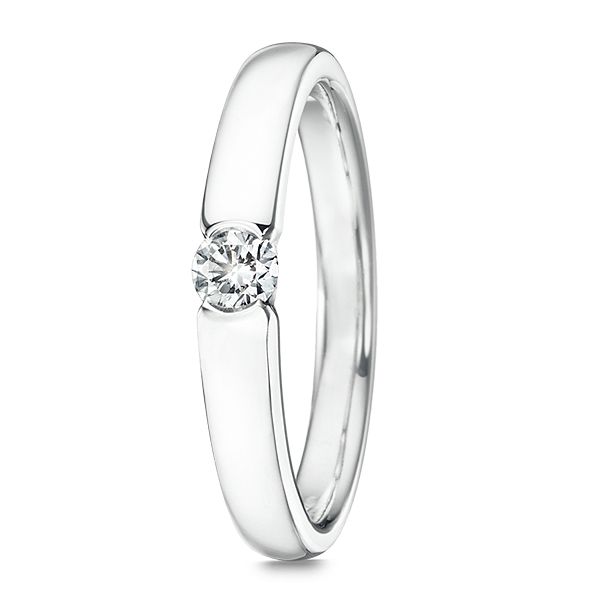 INNOCENTE 1 Stone Outline Ring — RD-F1672-PT950