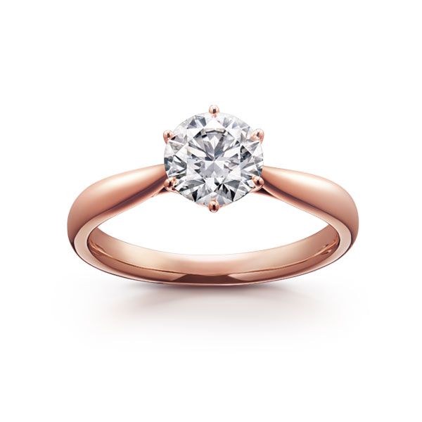 PIACERE Solitaire Ring — RD-F1946-18KSG