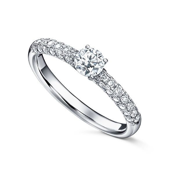 BRILLANTE Solitaire Deco Ring — RD-F2281-PT950
