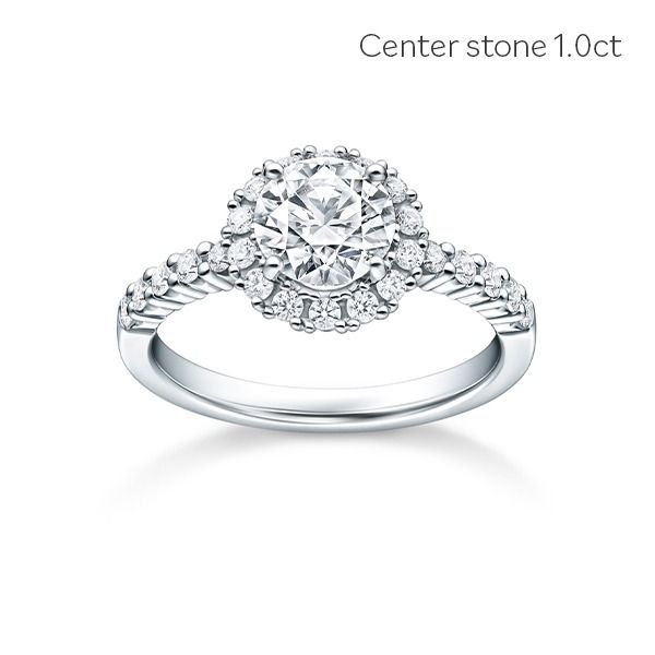 BRILLANTE Solitaire Round Brilliant Ring — RD-F2803-PT950