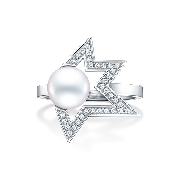 comet plus diamonds pave Ring — RPI-4832-18KWG