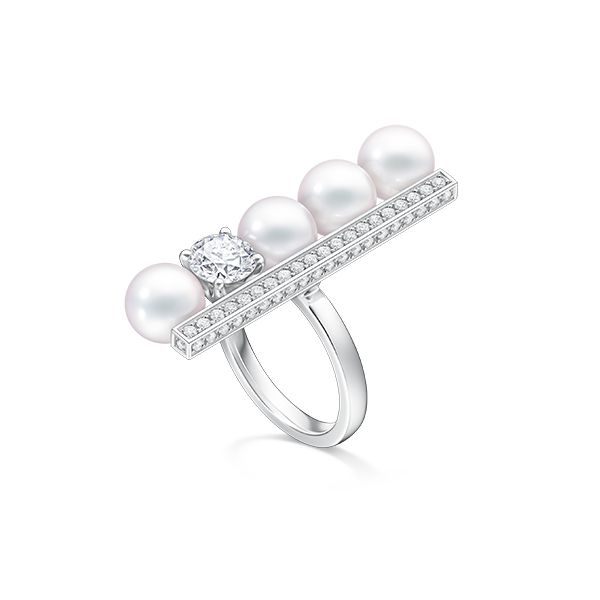 balance plus diamonds solo pave Ring — RPI-4886-18KWG