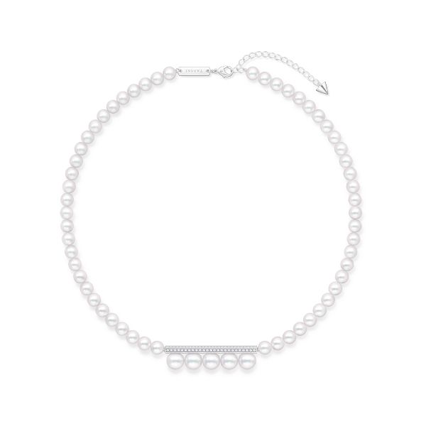 balance signature diamonds pave Necklace — UFN-N1342-18KWG