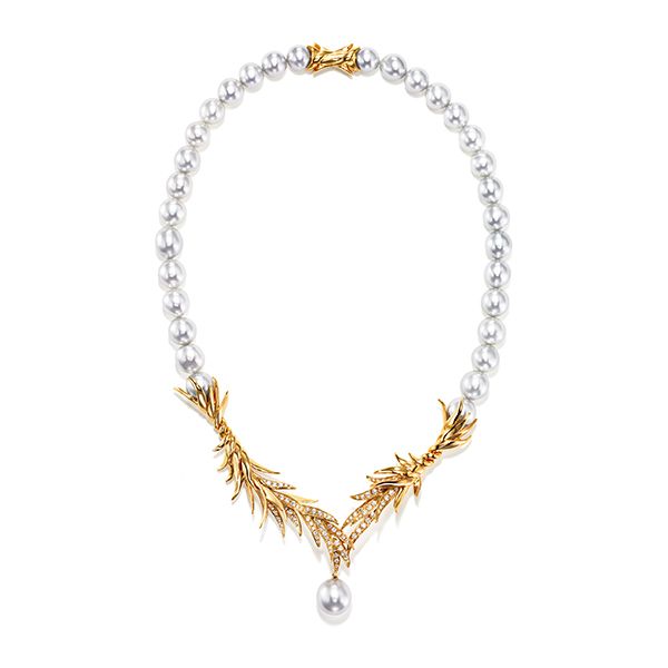 Élégance Necklace — UNN-N1266-18KYG