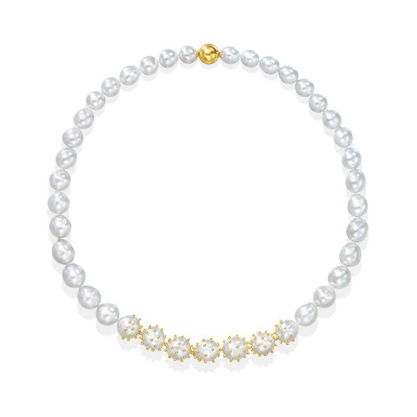 BAROQUE DROPS Necklace — UNN-N1326-18KYG