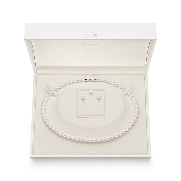 Akoya Pearl Necklace Set — UZP-7070U-SIL