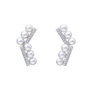 バランス アーム ネオ ダイヤモンド パヴェ イヤリング