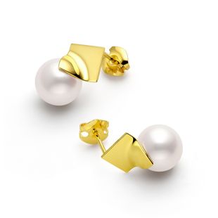 スクエアリーフ イヤリング